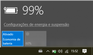 Modo de economia de energia ativado