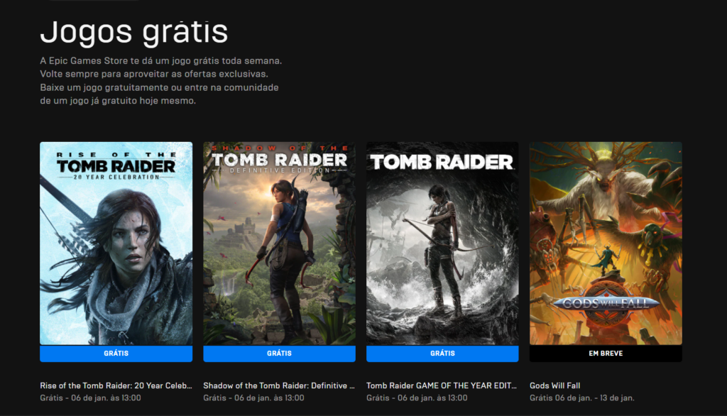 Tomb Raider de graça