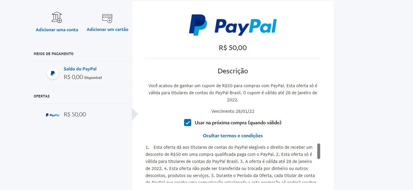 conta paypal