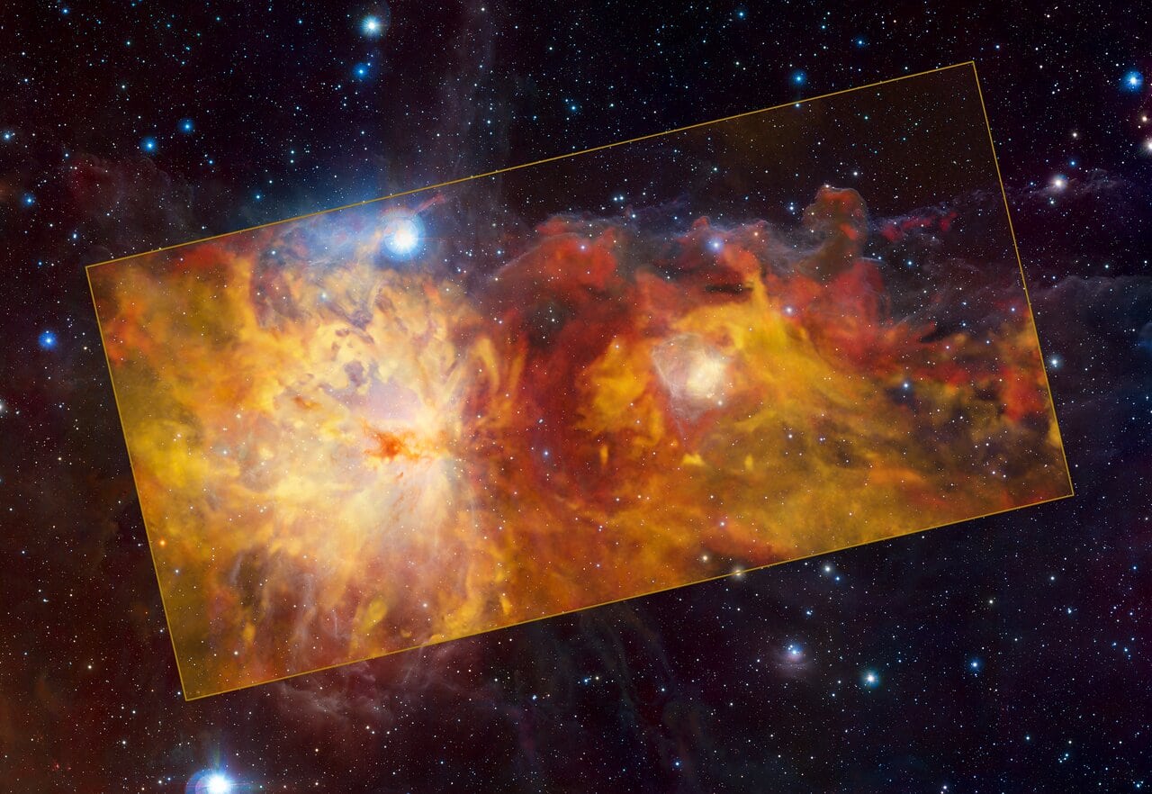 Observatório ESO registra foto de Nebulosa “pegando fogo” em Órion; Veja