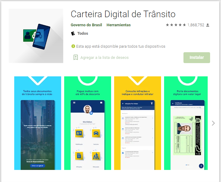 Carteira Digital de Trânsito