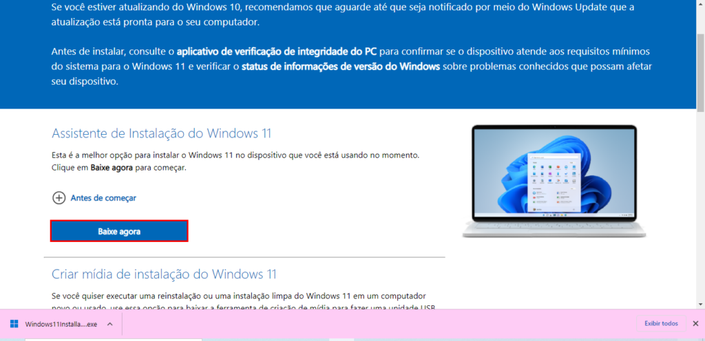 Baixar e instalar o Windows 11