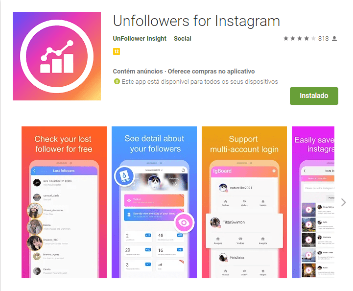 Unfollowers for Instagram