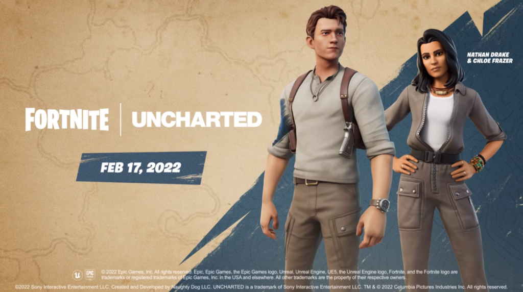 Fortnite ganha crossover com Uncharted