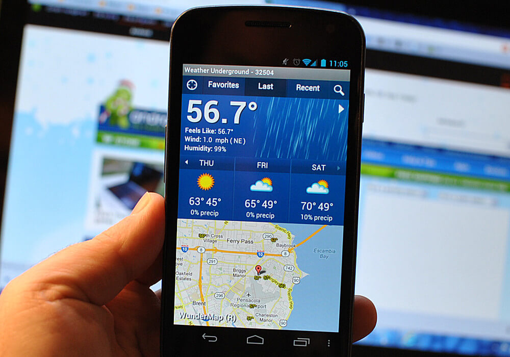 5 melhores aplicativos para ver a previsão do tempo