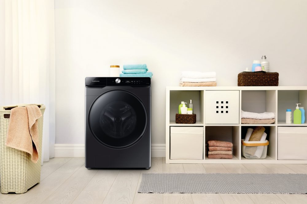 Novas lavadoras e secadoras da Samsung contam com IA