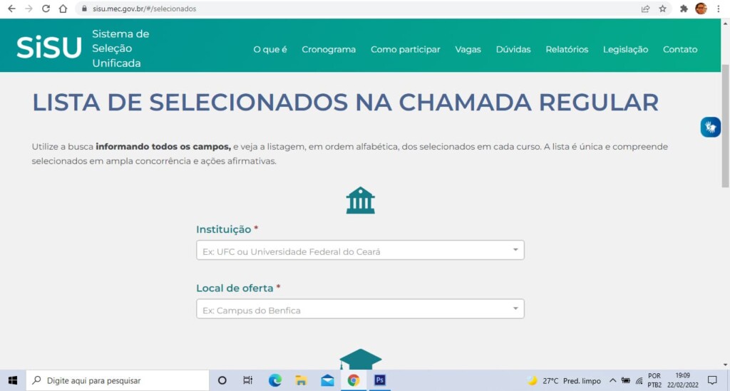 Sisu 2022: como consultar o resultado na internet