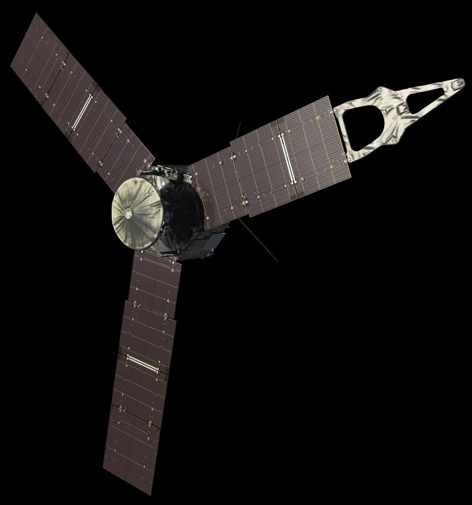 Sonda espacial Juno registra meteoro atravessando a atmosfera de Júpiter