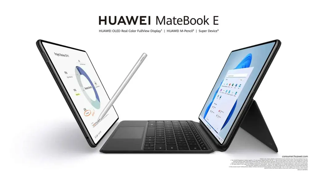 Huawei lança Matebook X Pro e tablet 2-em-1 Matebook E na MWC