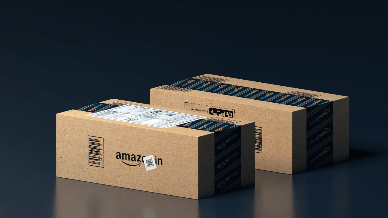 Caixas de entrega padrão da Amazon (Imagem: Anirudh/Unsplash)