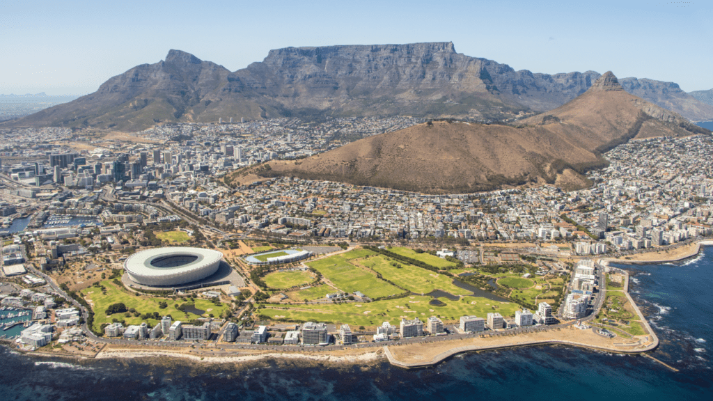 Imagem aérea da Cidade do Cabo, Africa do Sul (Imagem: Captureson Photography/Unsplash)