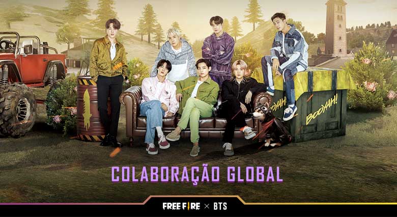 BTS é o novo embaixador global de Free Fire