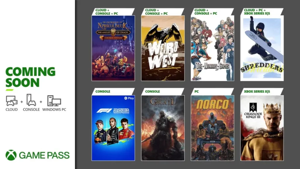  Xbox Game Pass receberá oito novos títulos