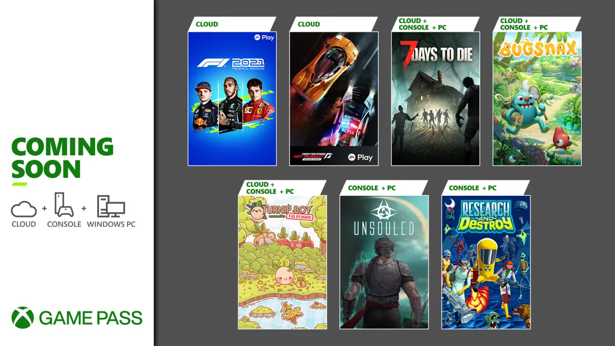 Novos títulos no catálogo do Xbox Game Pass