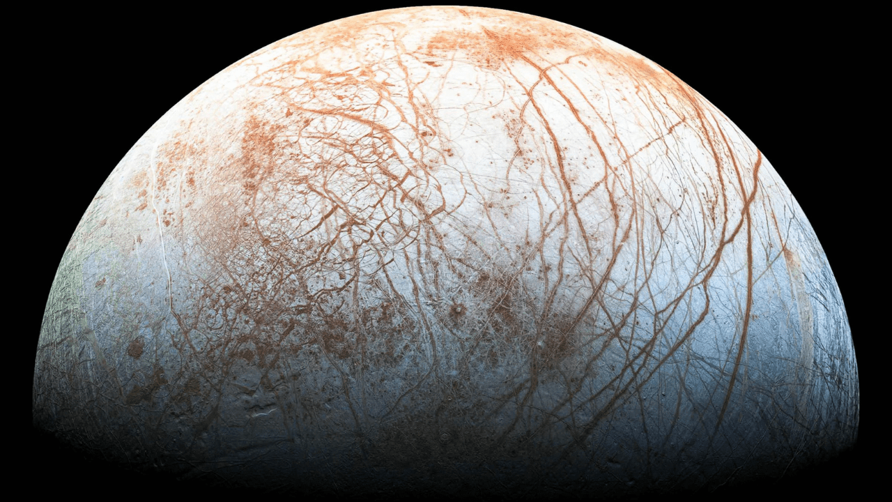 Imagem da lua Europa de Júpiter (Imagem: Wired/Divulgação)