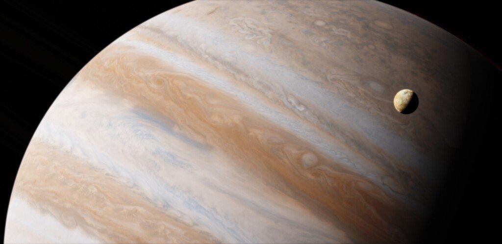 Vídeo impressionante mostra real tamanho de Júpiter