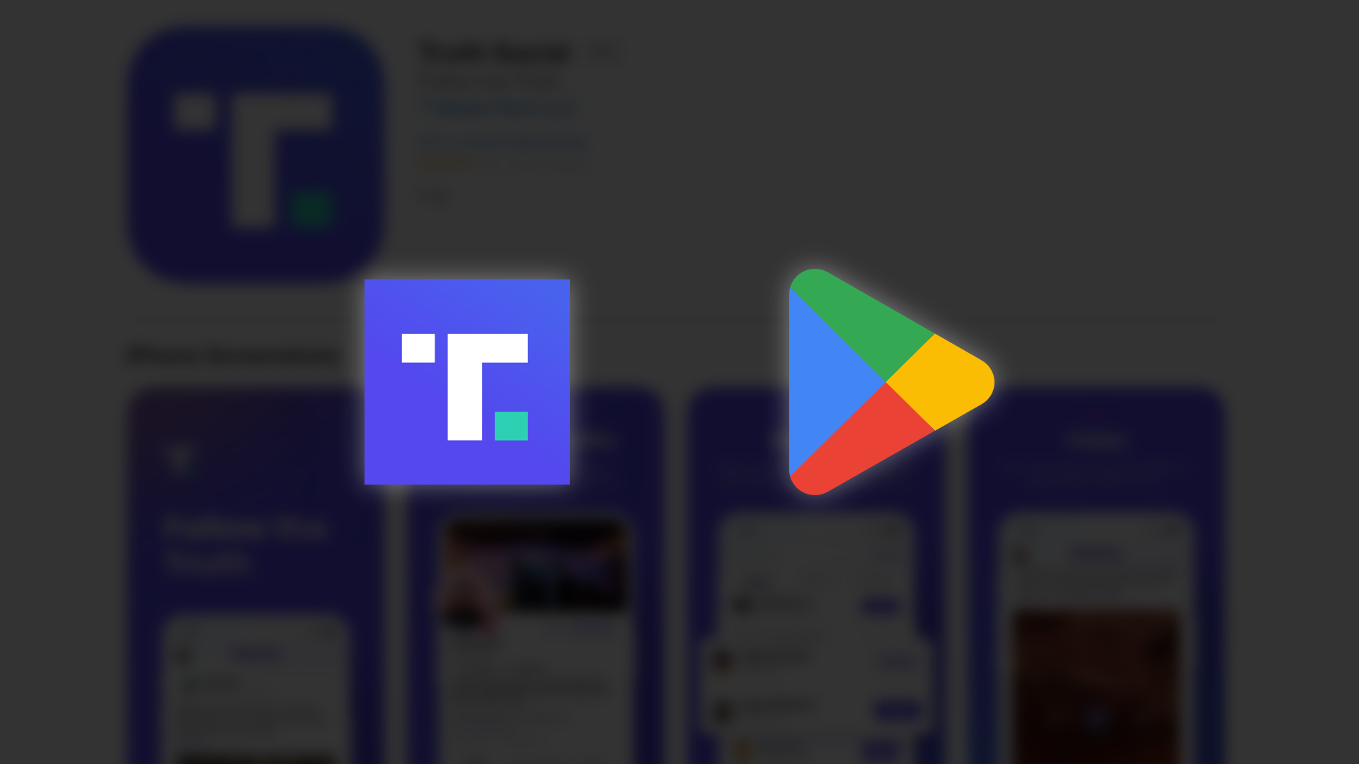 Google Play está bloqueando a Truth Social por causa de conteúdo violento