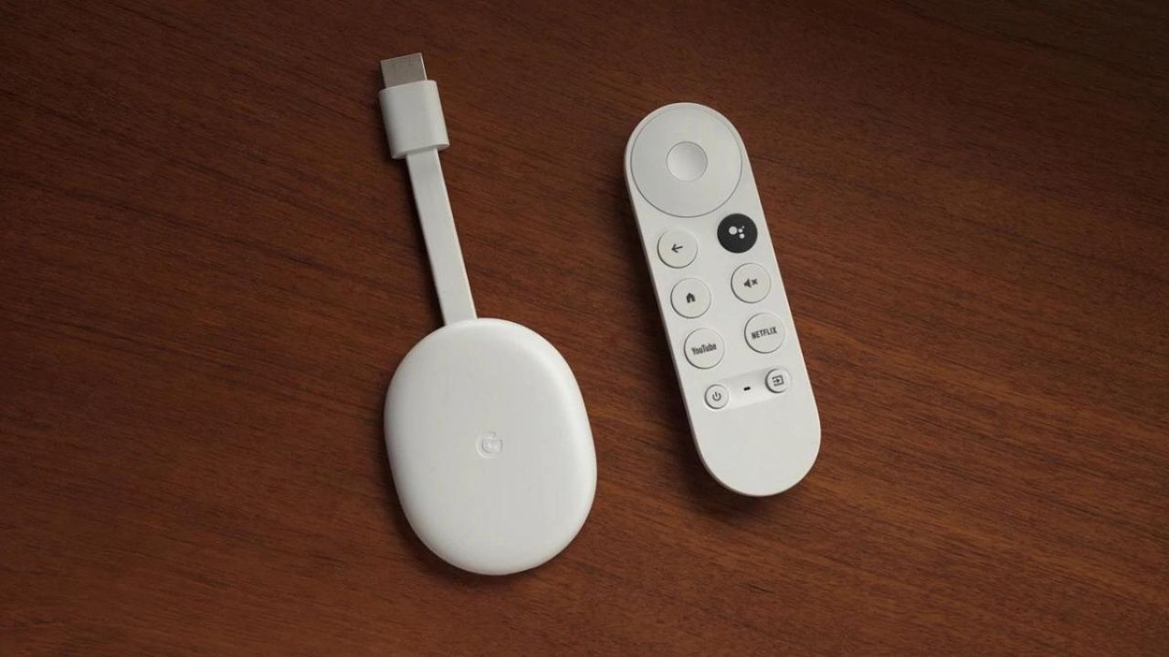 Novo Chromecast com Google TV HD 1080 e seu controle