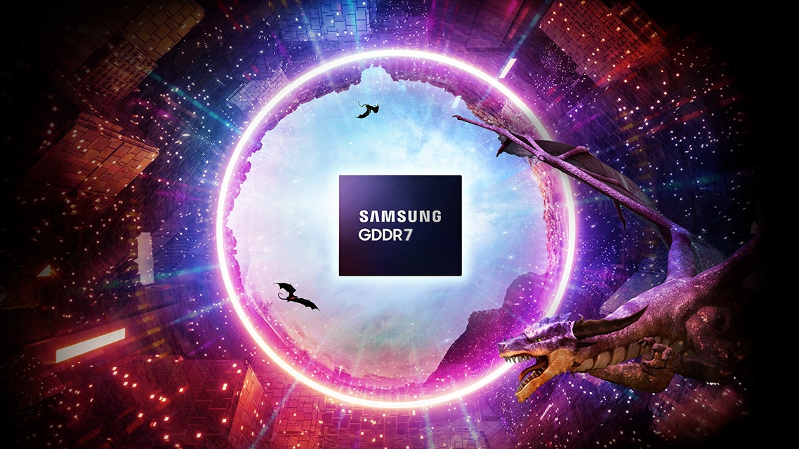 Samsung anuncia memória GDDR7 com velocidade de 36 Gbps