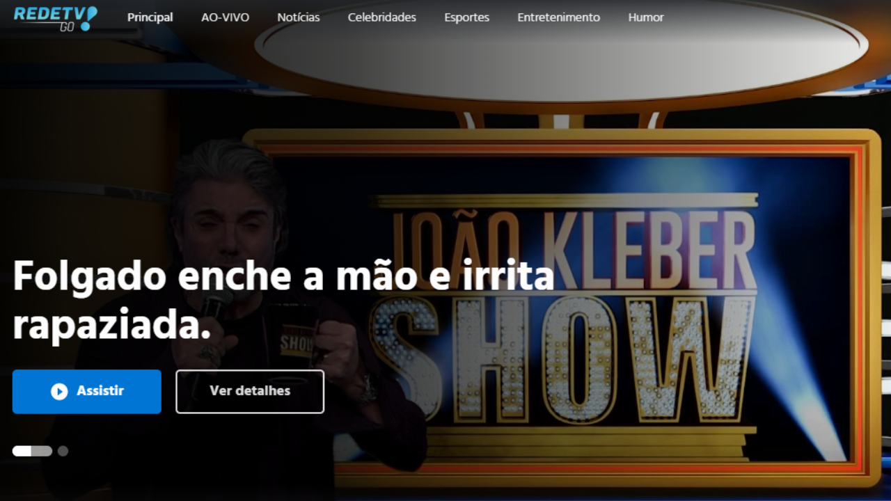 RedeTV! Go, nova plataforma de streaming. (Imagem: Divulgação/RedeTV!Go)