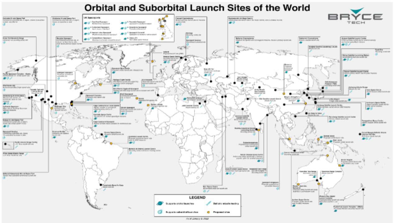 De onde “saem” as missões espaciais? Confira o “Mapa do Foguete” e veja se existe alguma perto do Brasil