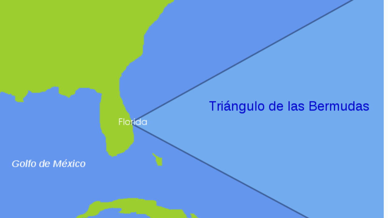 Triângulo das Bermudas (Imagem: Creative Commons Wikipedia)