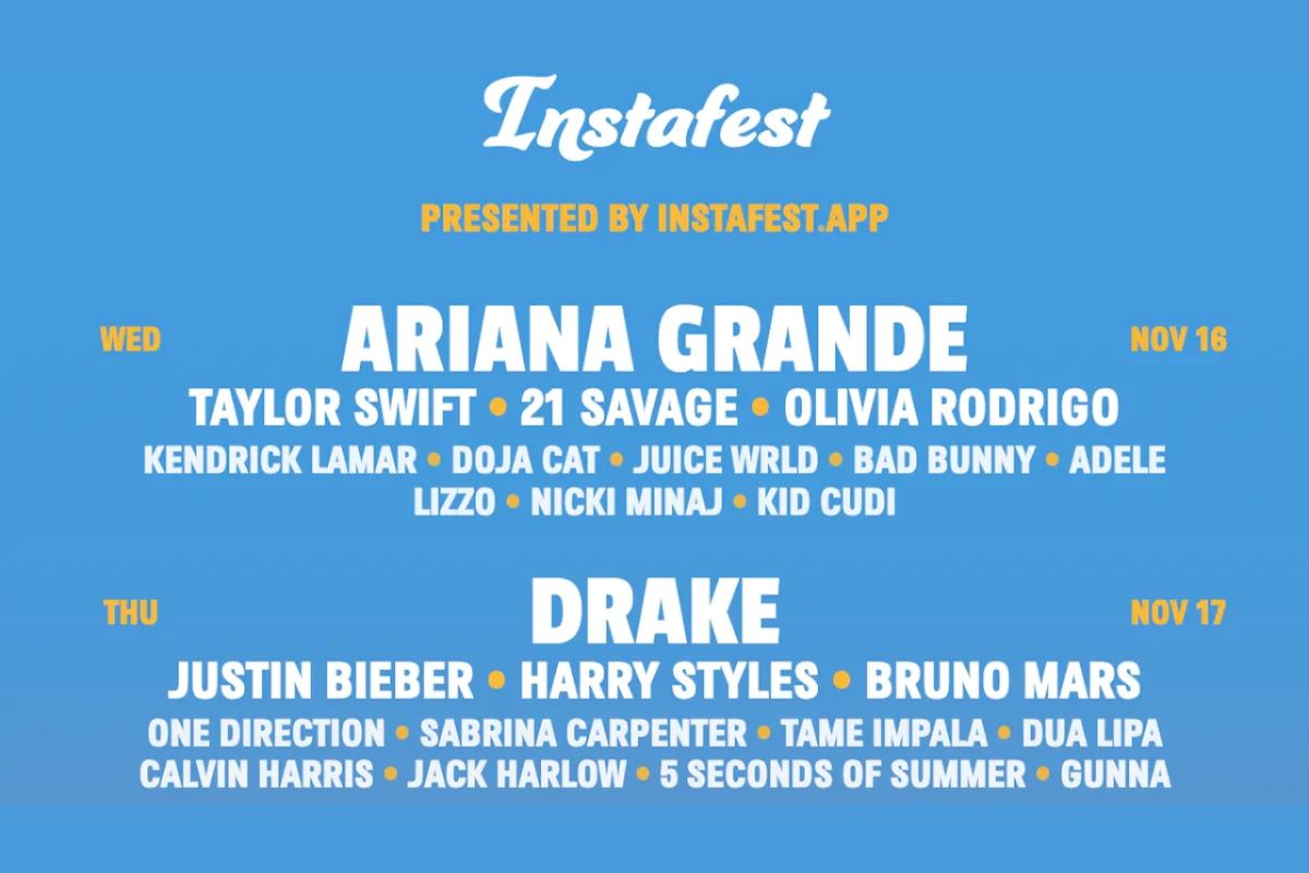 Instafest: aprenda como usar o app para criar line-up de festivais musicais