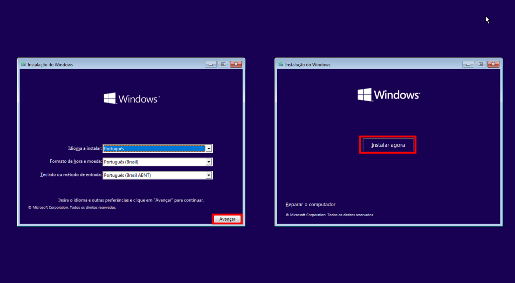 como baixar e instalar o windows 10