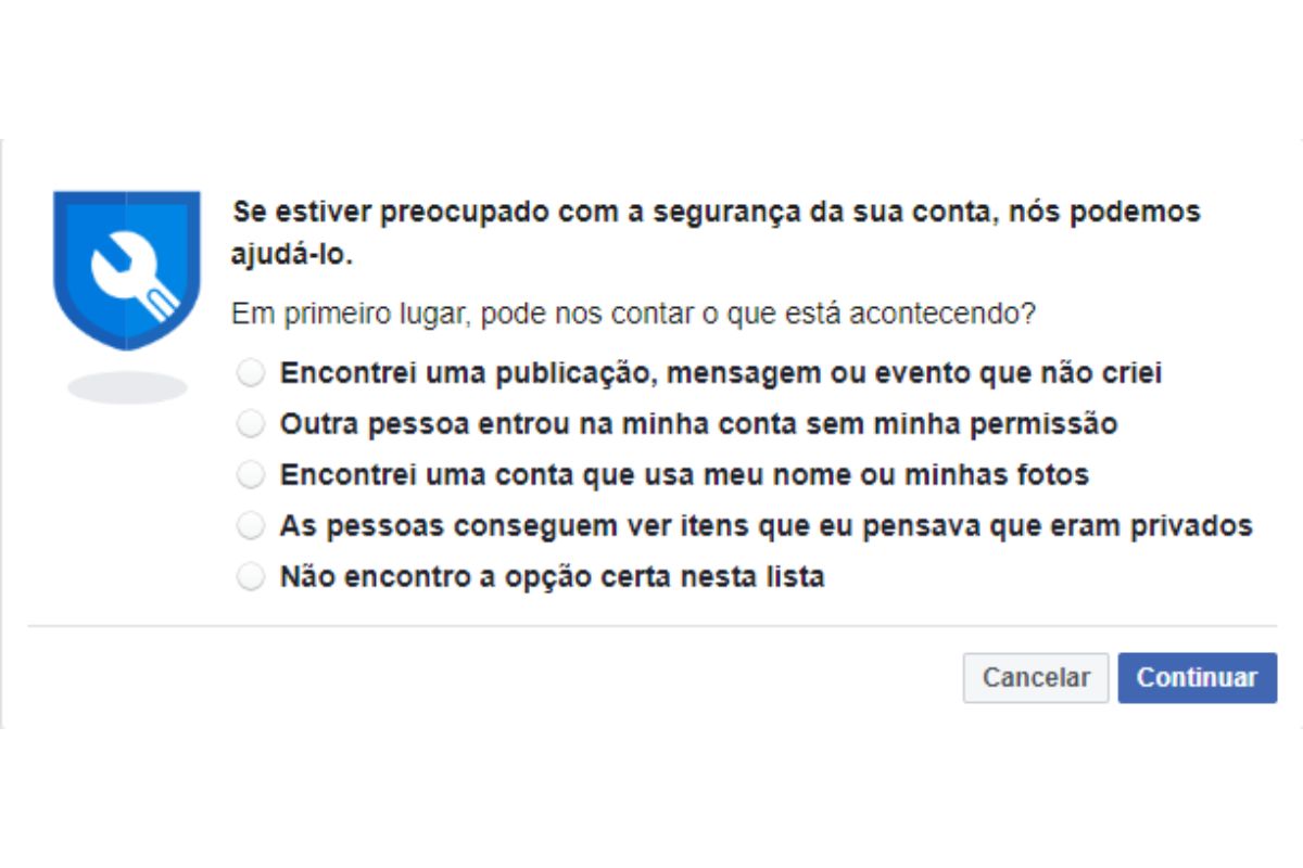 Facebook - Passo 1