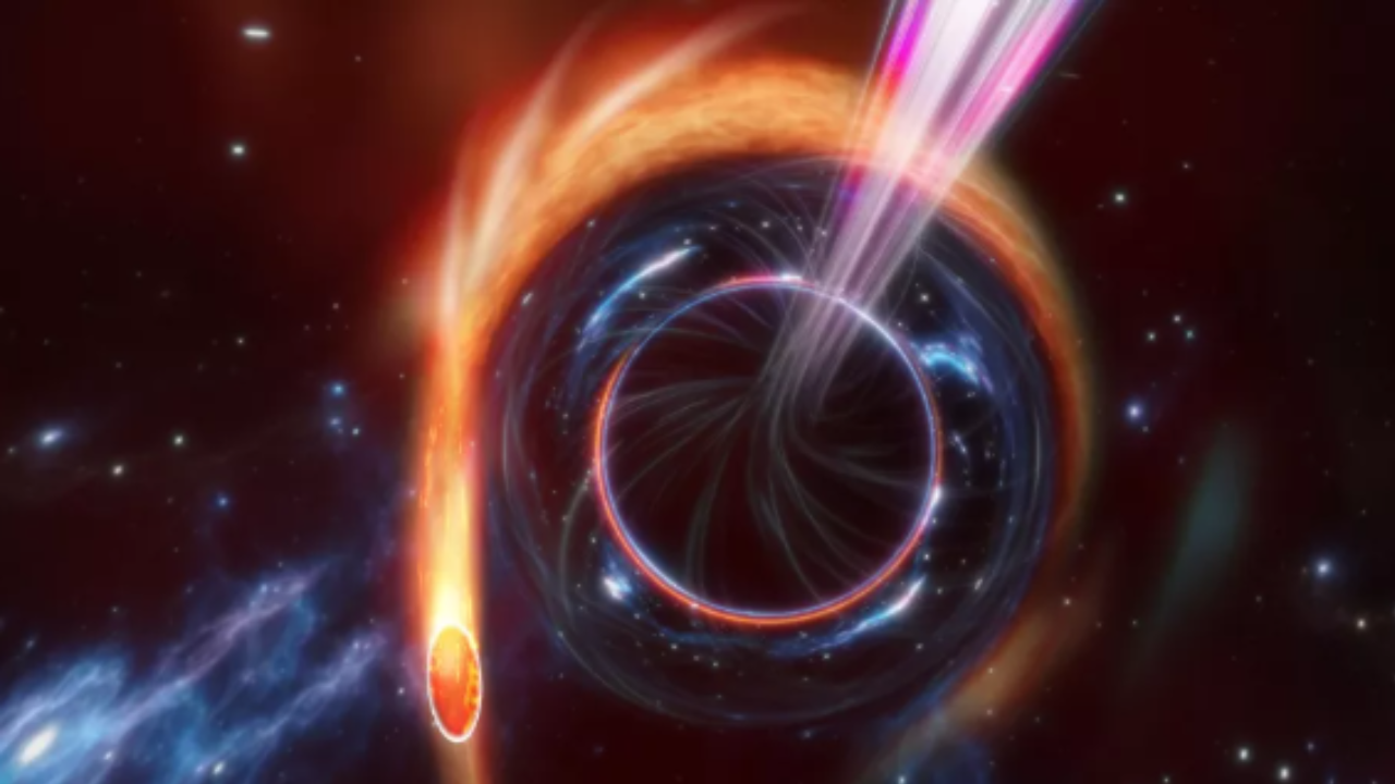 Buraco negro joga restos de estrelas na direção da Terra, uma ameaça real que intriga pesquisadores