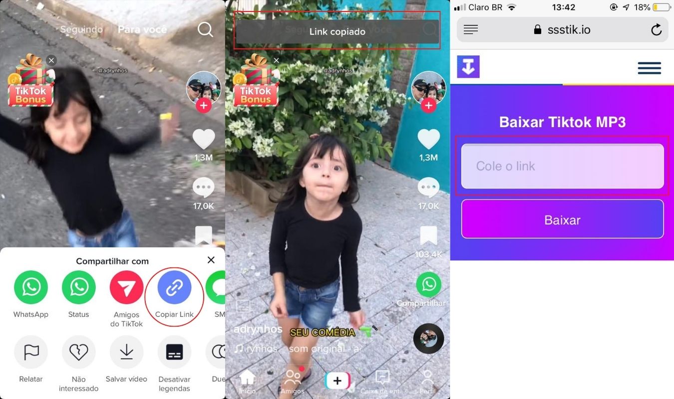 TikTok para MP3  Baixe Tik Tok MP3 Online - SocialBlast