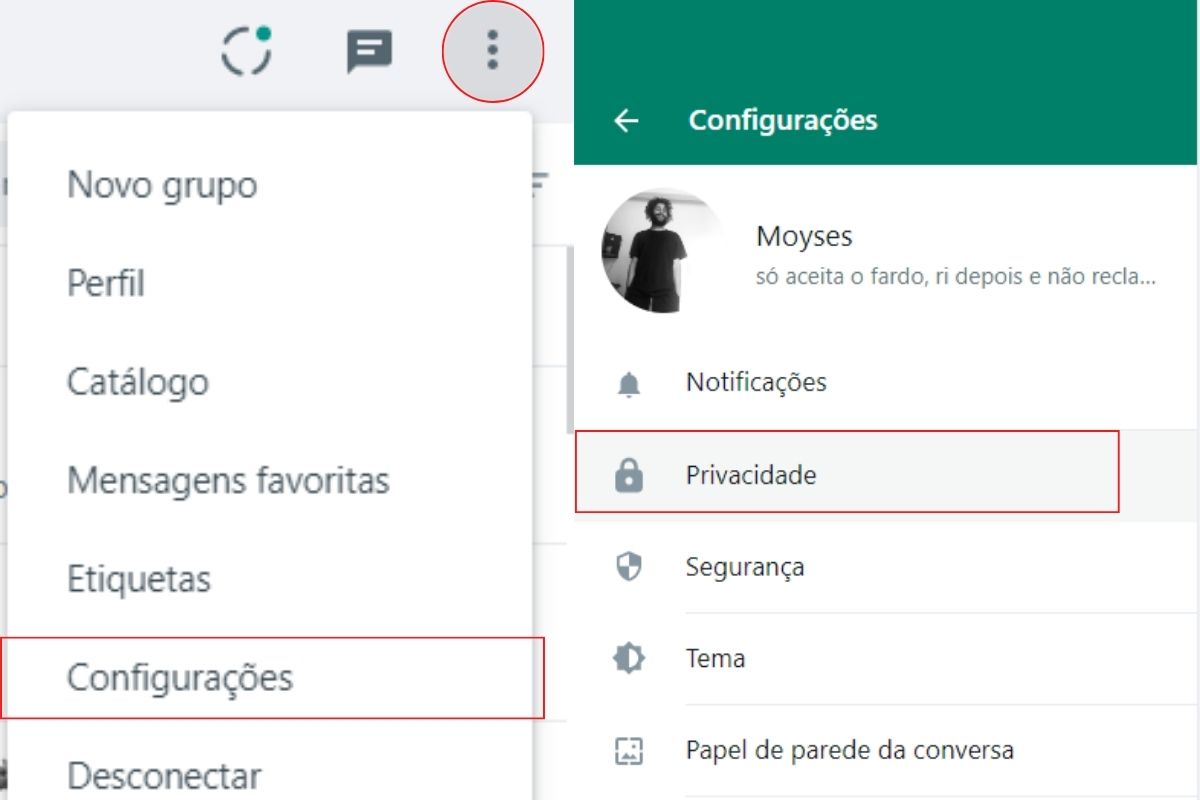 Dá para tirar o online do WhatsApp?