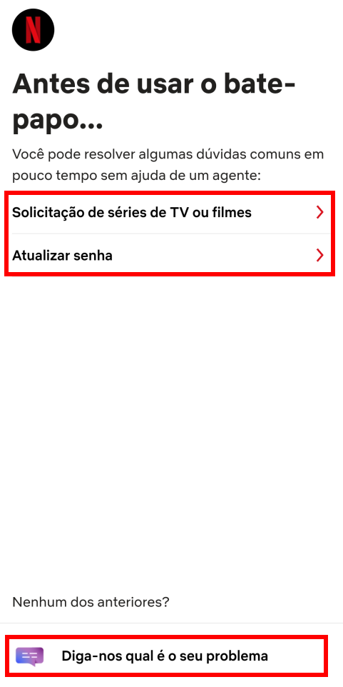 chat-bot da Netflix