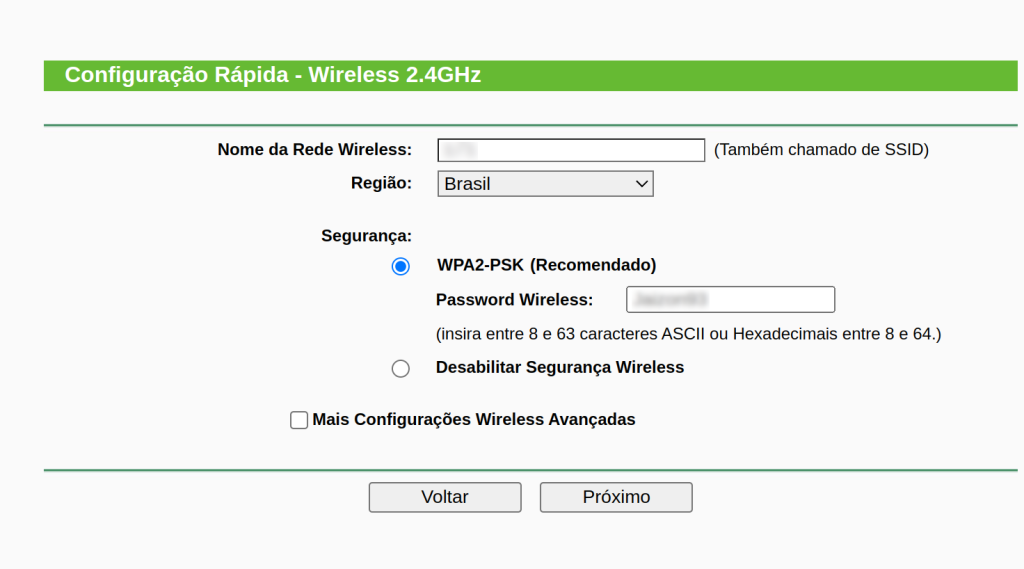 configurando a rede wi-fi