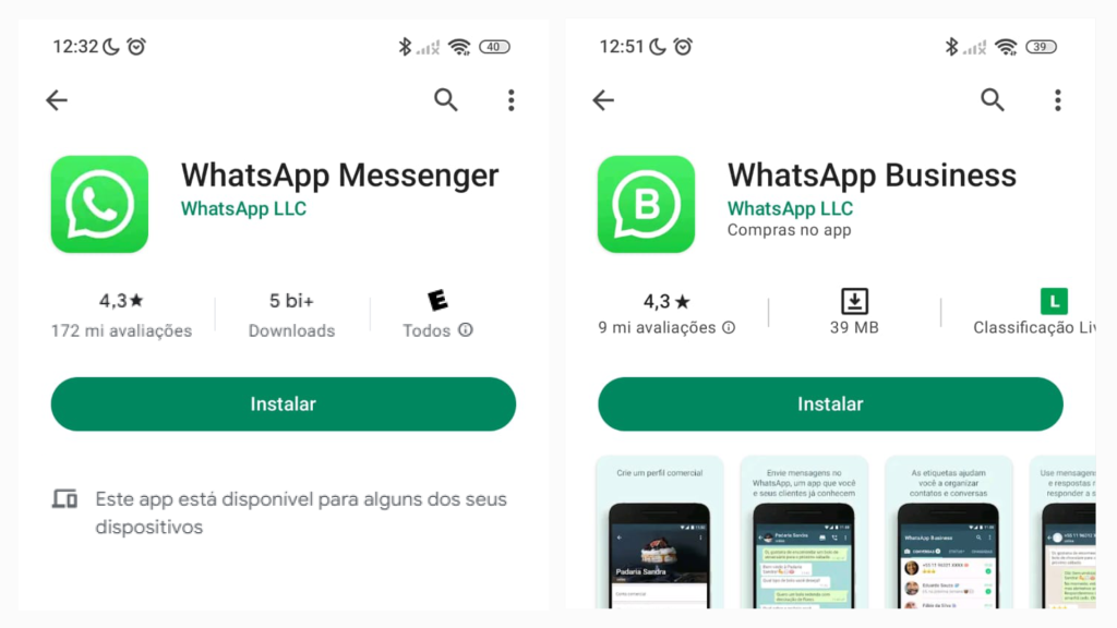 WhatsApp não está funcionando