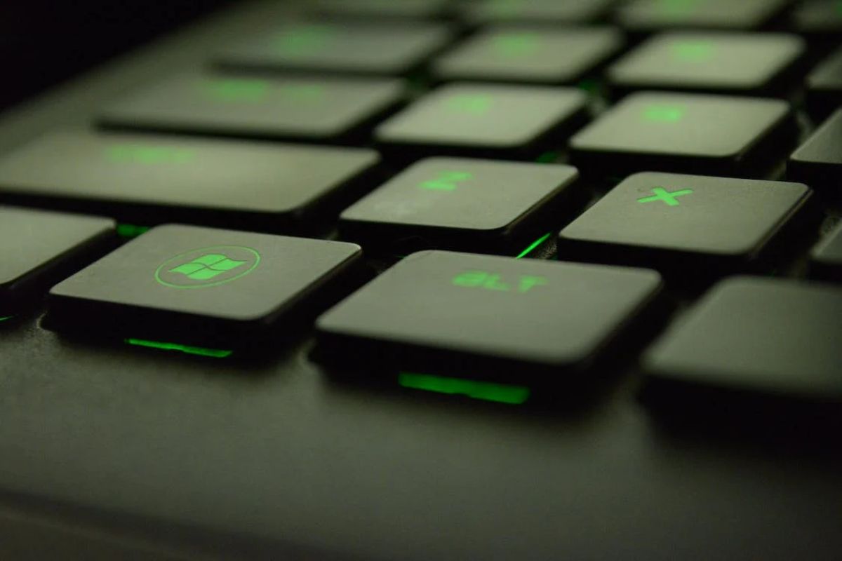 Imagem de teclado que mostra atalho que grava a tela do Windows
