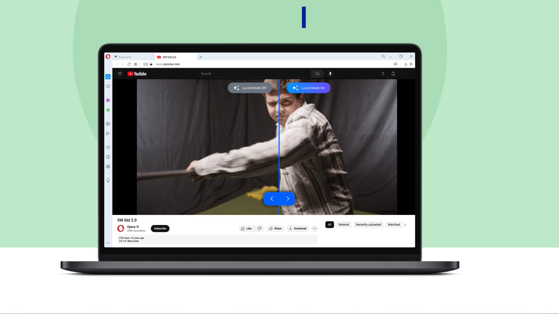 Lucid Mode: navegador Opera recebe recurso para deixar seus vídeos antigos como novos