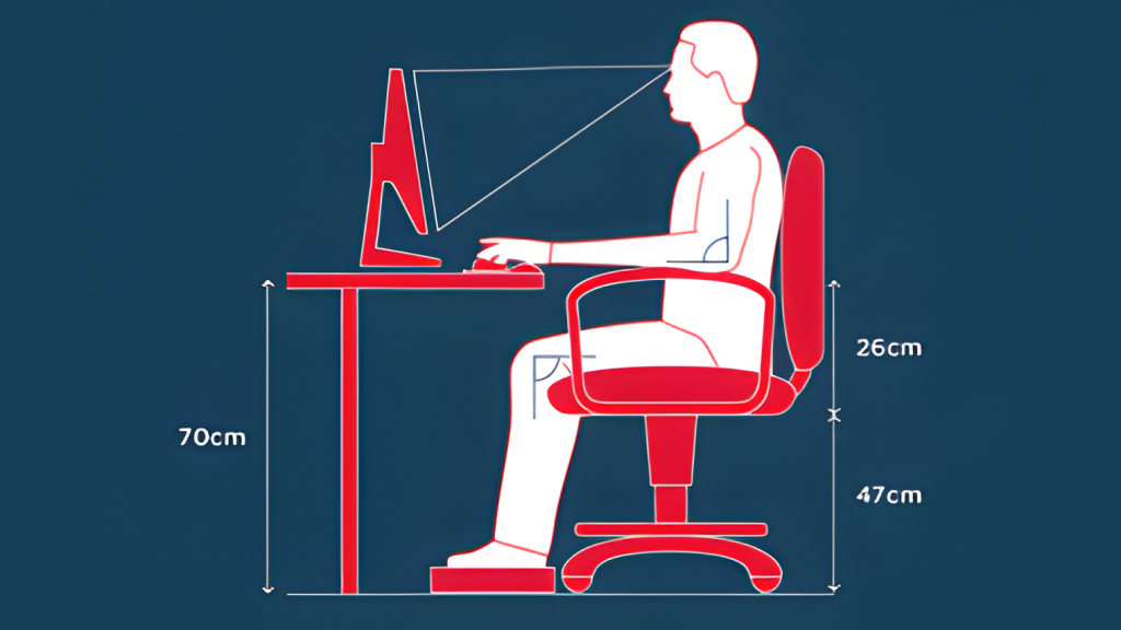 ergonomia no quarto gamer