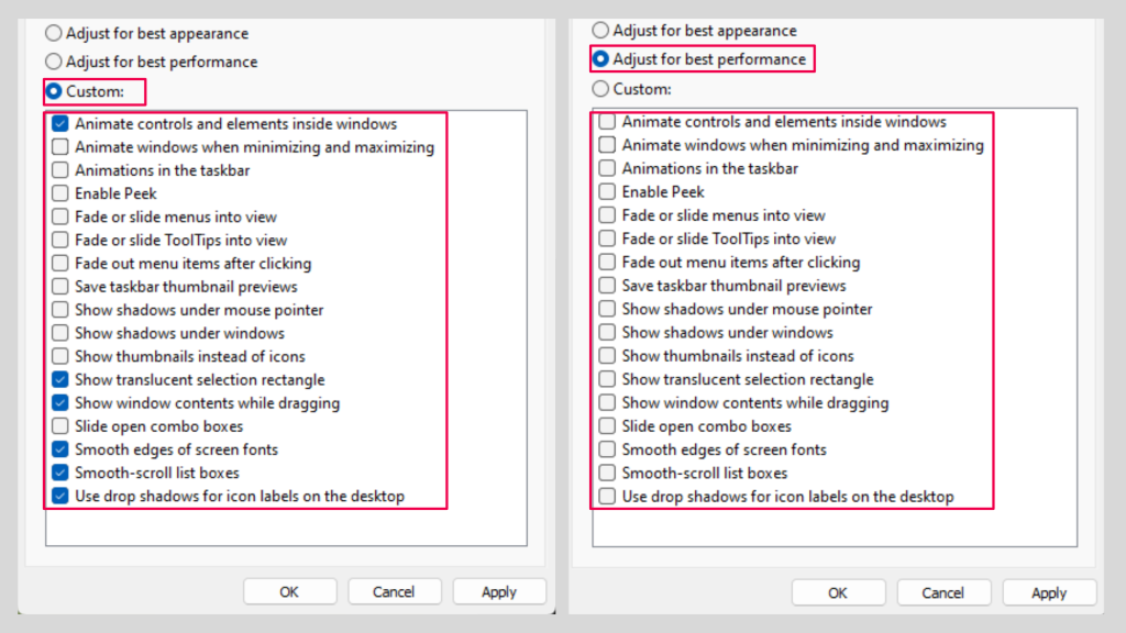 5 dicas para resolver o "computador travando", configurações visuais