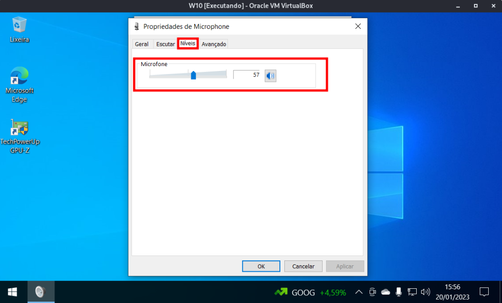 ajusstando níveis como tirar eco do microfone