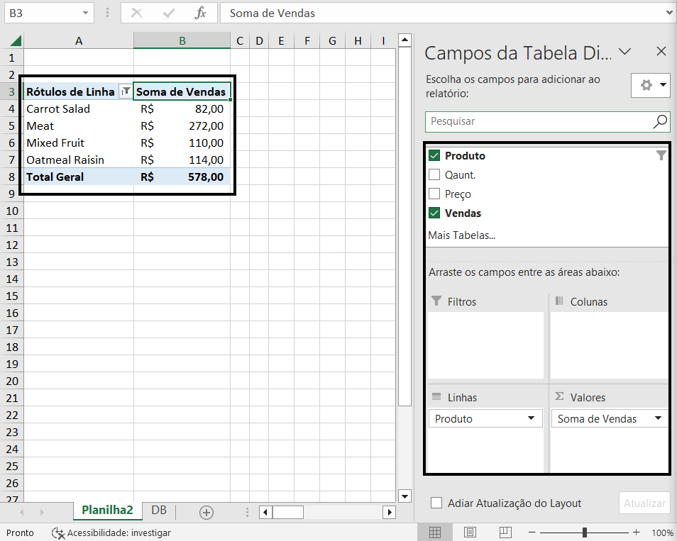 selecionando os dados