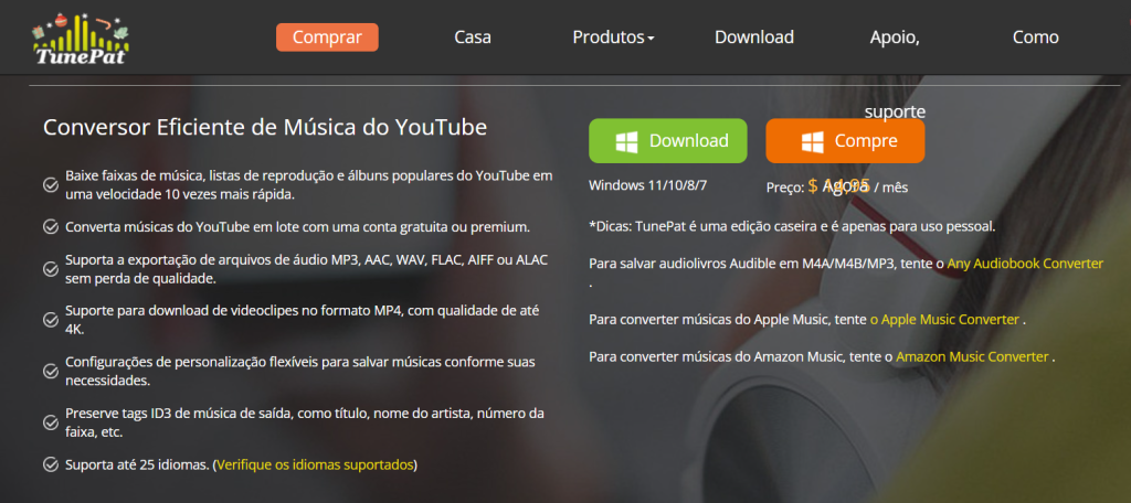 TunePat YouTube Music Converter (Imagem: Captura de tela/Hugo-BitMag)