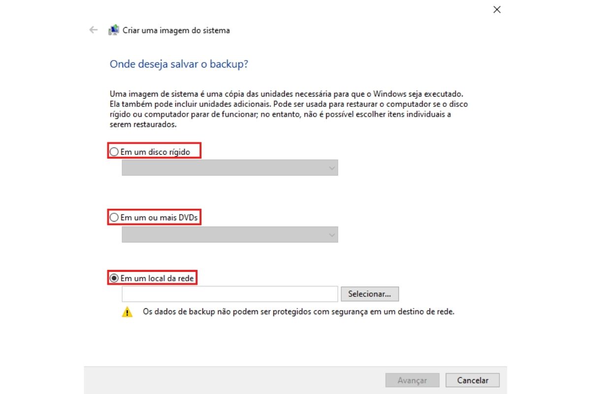 Como fazer backup 