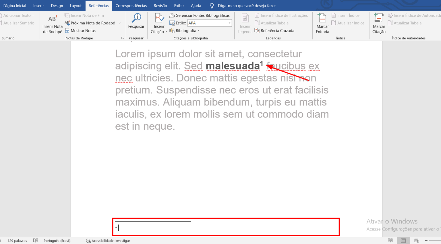 Como inserir nota de rodapé no Word? [Formatação]