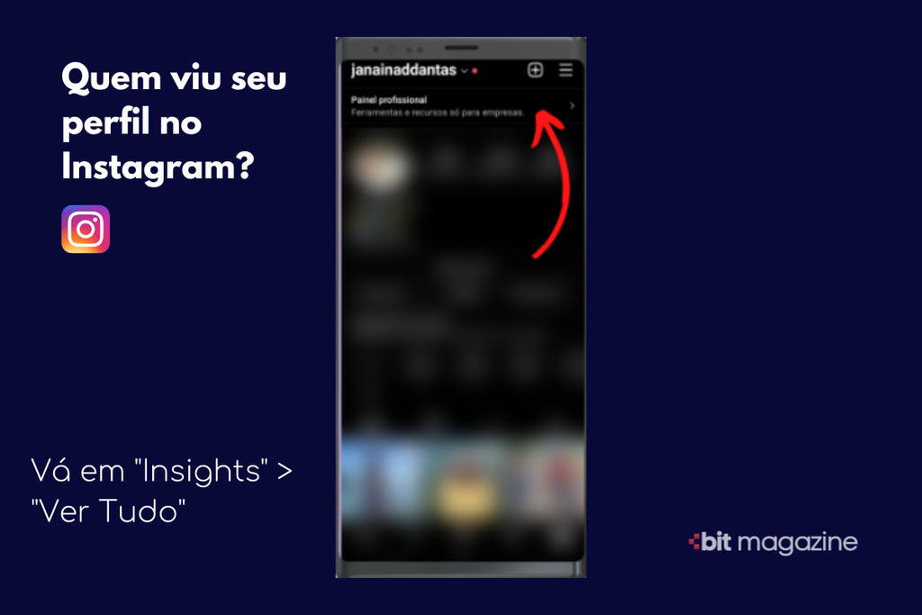 Como saber quem visitou meu perfil no instagram - Passo 2
