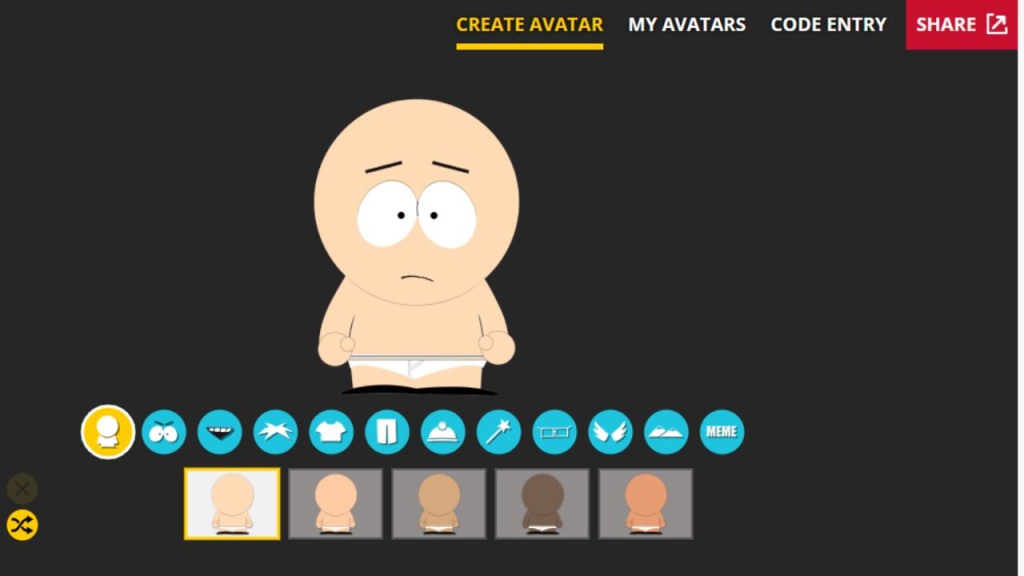 como criar avatar online south park