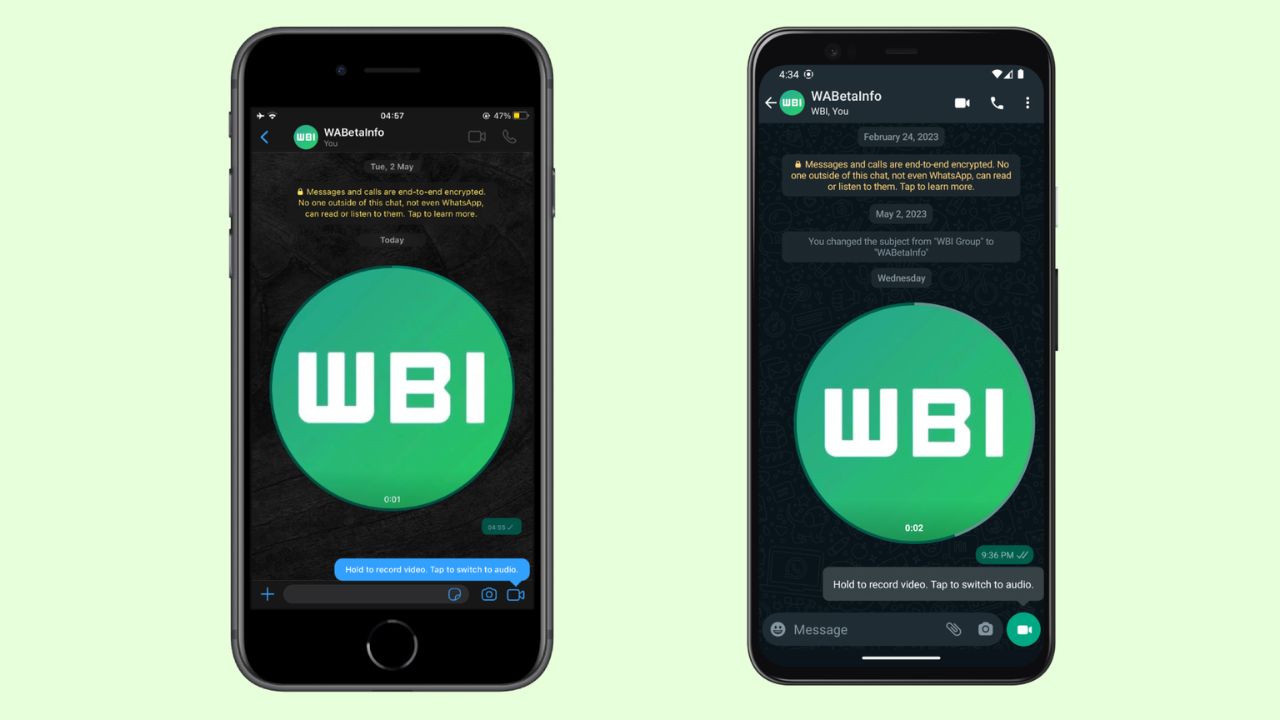 WhatsApp envio de mensagens de vídeo