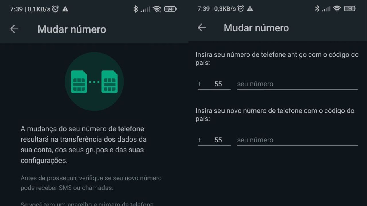 Como ligar privado WhatsApp troca de números