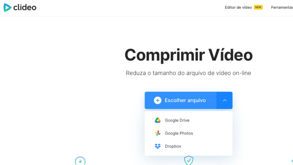 compactar vídeo para WhatsApp Clideo