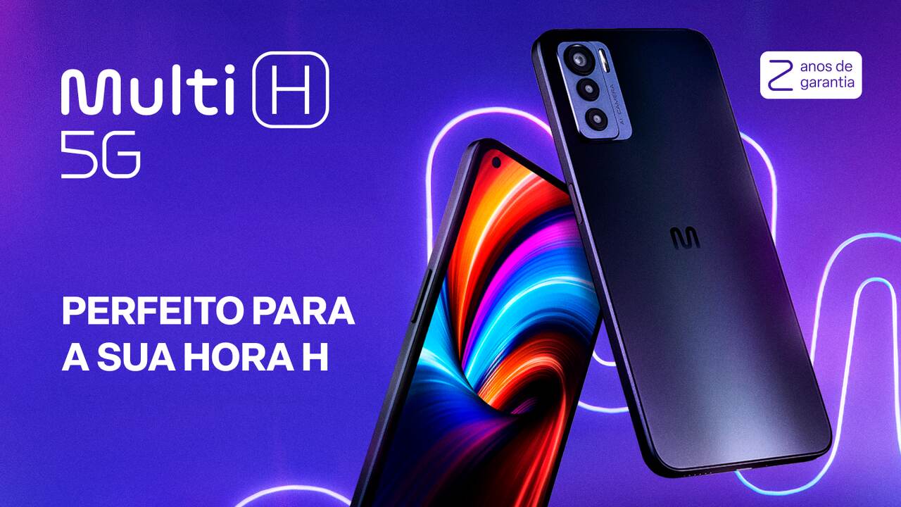 Tela de promoção do Multi H 5G 